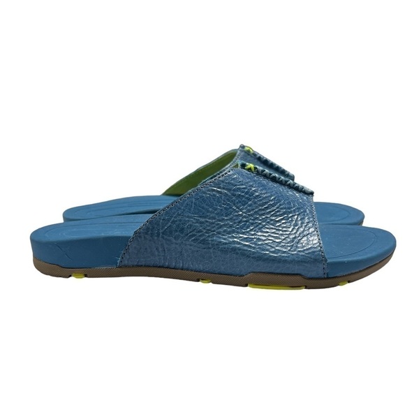 🆕 Twisted X Women's Red Buckle Sandals Slide in Ocean Blue - Picture 2 of 12